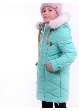 Luxik бирюзовое зимнее пальто для девочки К44